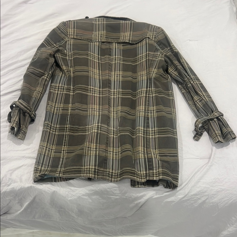 Plaid Button-Up Jacket - Picture 10 of 13
